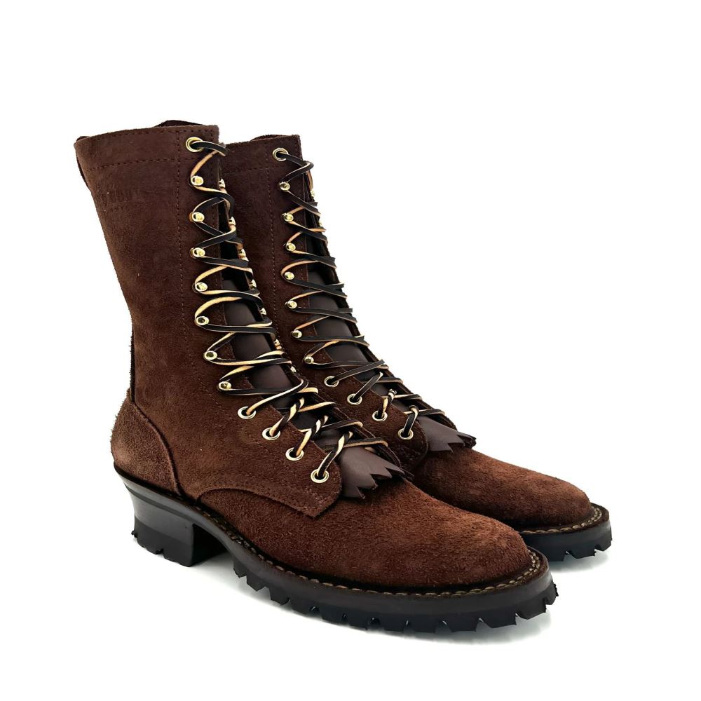 Drew's Men's All Brown Roughout #DRA409V-BRNRO